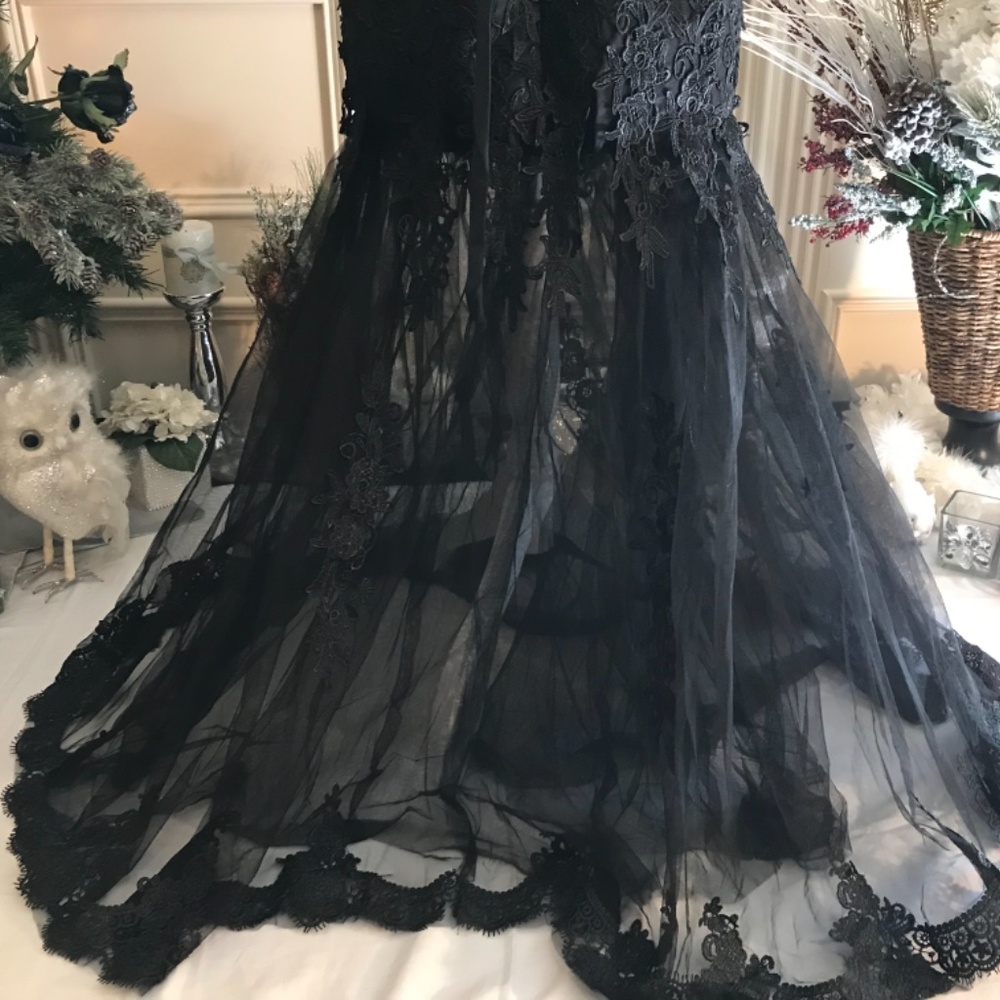 Formal evening Ball Mermaid Prom dress gown - Picture 12 of 14